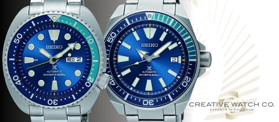 Seiko's New Additions to the Prospex Family: The Blue Lagoon Turtle and  Samurai | Creative Watch Co