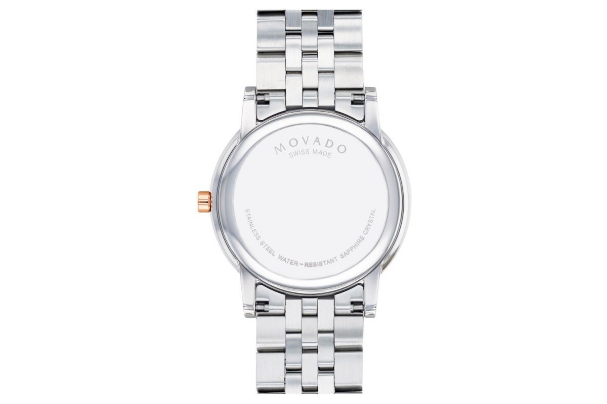 Men's Movado Museum Classic Two Tone Blue Dial 0607267 Watch ...