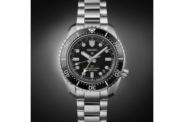 Men's Seiko Prospex GMT Dark Depths Auto Black | Creative Watch Co